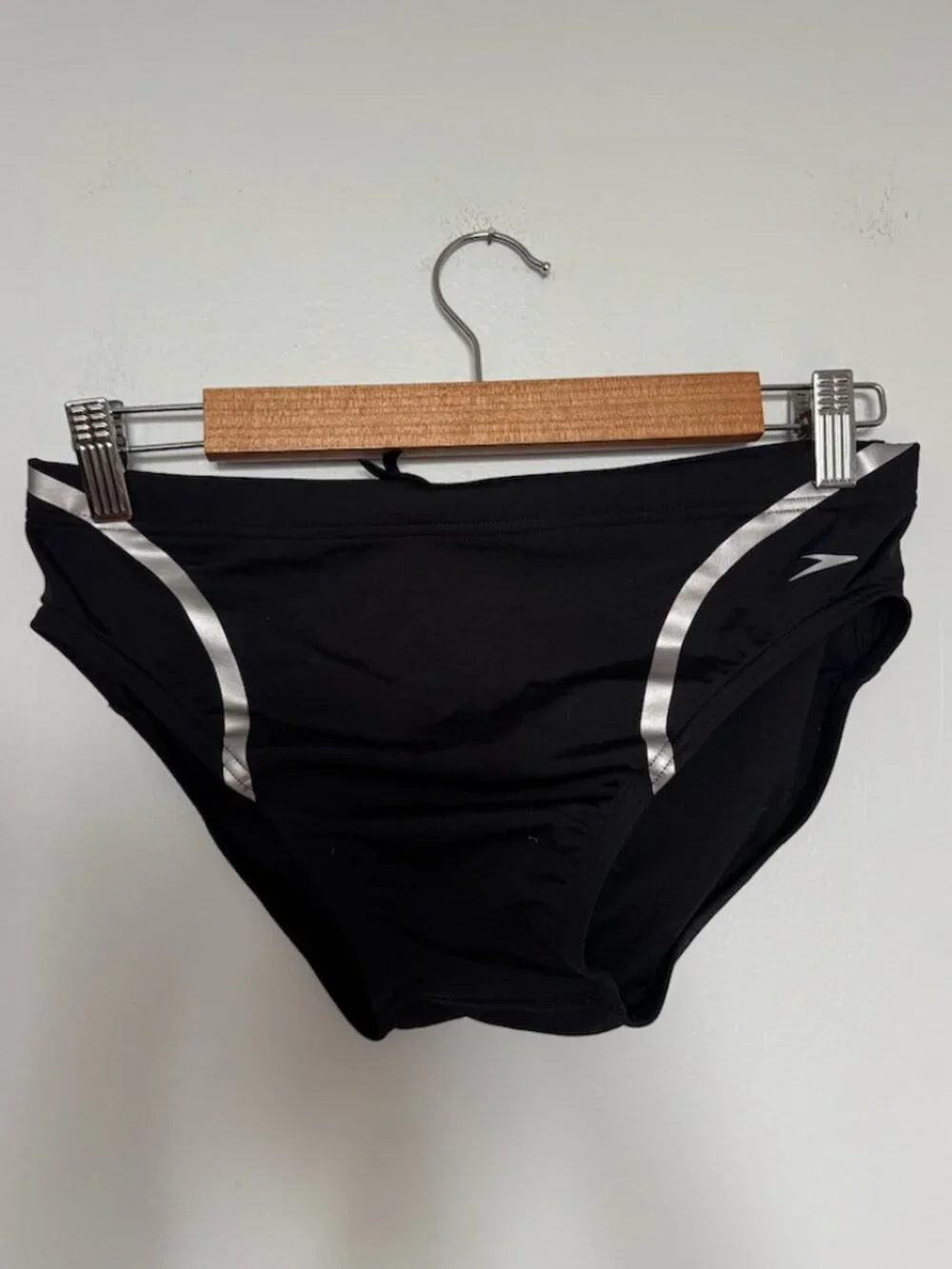 Speedo Black/Gray Swim Brief in